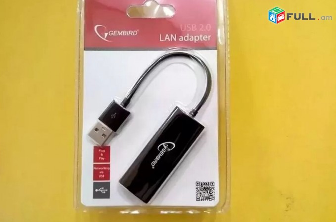 Gembird USB to Lan Adapter Nor HDM-neri hamar + OTG 1hz. dr. - HDM Lan