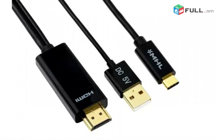 MHL USB 3.1 Type C to HDMI Cable Adapter for Phone to 1080P TV