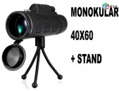 40x60 Monocular, Монокуляр, Бинокль, heraditak, հեռադիտակ + Jkun shtativ 11cm