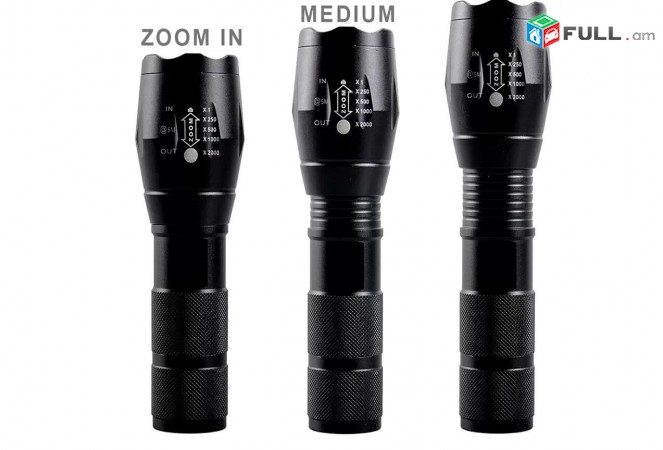 Fonar, 1x18650 or 3x AAA Battery, 6000 Lumen Zinvorakan LED Lapter Cree XM-L T6