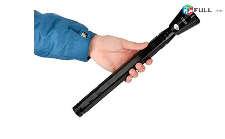 Fonar Led Flashlight GHS C-3 Plus 32.5cm + 3.7v 6000Mah Battery - Shutov