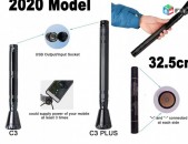 Fonar Led Flashlight GHS C-3 Plus 32.5cm + 3.7v 6000Mah Battery - Shutov