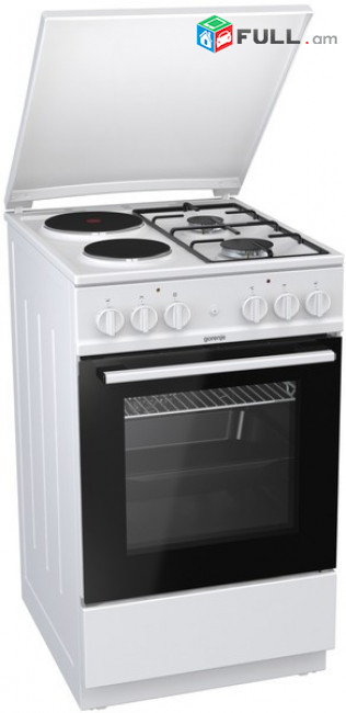 Գազօջախ GORENJE K5241WD Գրիլ Կոնվեկցիա Էմալ 3 գազ և 1 էլեկտրական Սպիտակ