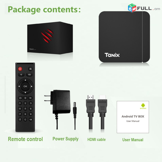 Tv box Tanix  W2 4 / 32 GB + IPTV