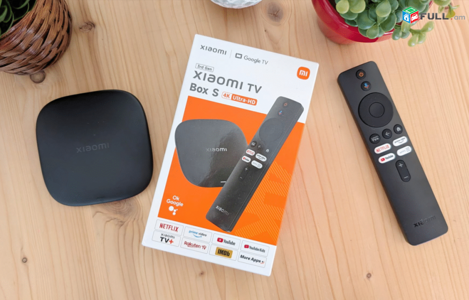 Xiaomi Mi Box s 4k  3 gen + 2 տարի անվճար iptv