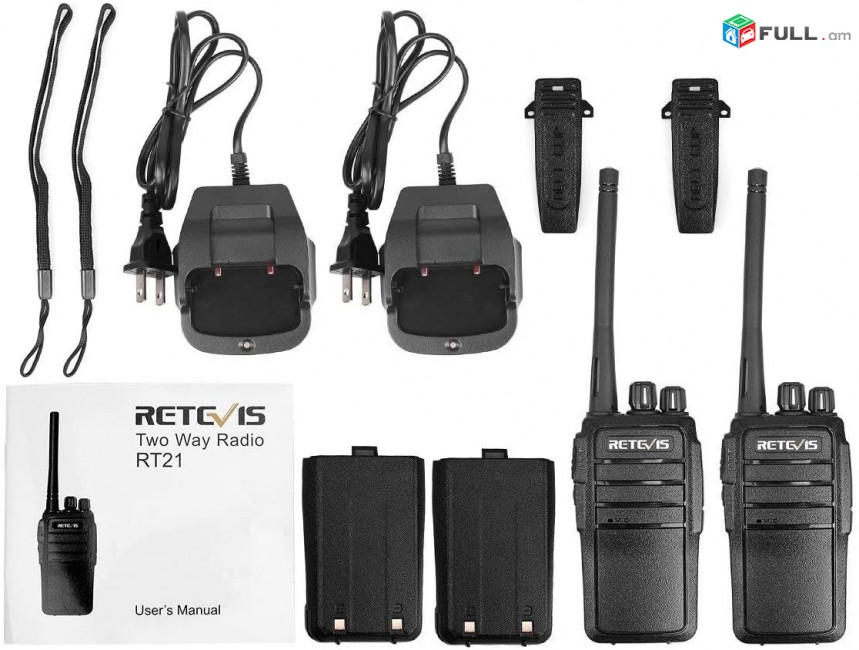 4 հատ Retevis RT21 մոդելի ռացիա - նոր և երաշխիքով racia