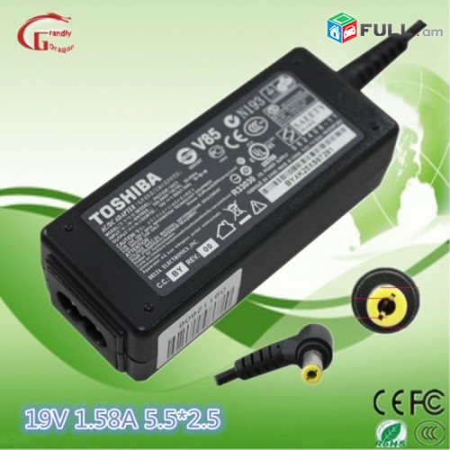 Smart labs: notebooki zaryadchnik charger адаптеры Toshiba 19v 1.58a (5.5x2.5) O