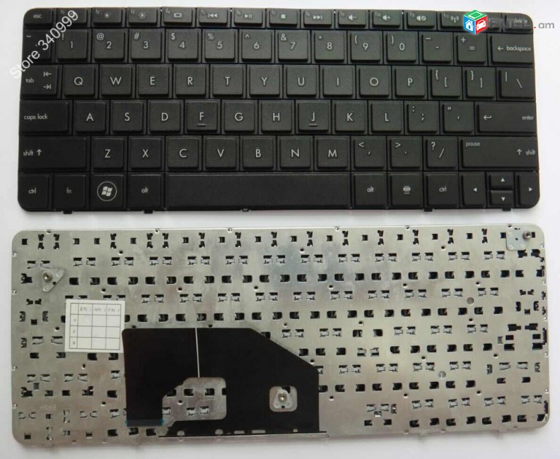 3ամիս երաշխիք +Առաքում Hi Electronics; Keyboard stexnashar клавиатура HP Mini 210