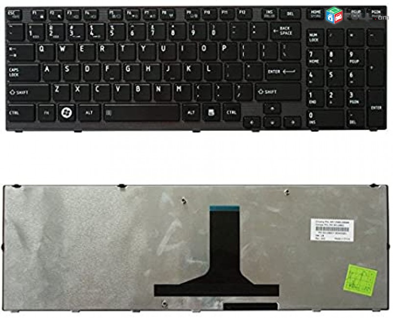 3ամիս երաշխիք +Առաքում Hi Electronics; Keyboard клавиатура stexnashar TOSHIBA P755