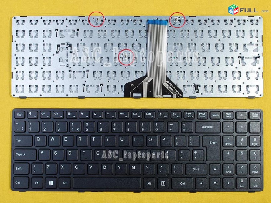 3ամիս երաշխիք +Առաքում Hi Electronics; Keyboard клавиатура stexnashar LENOVO 100-15IBD