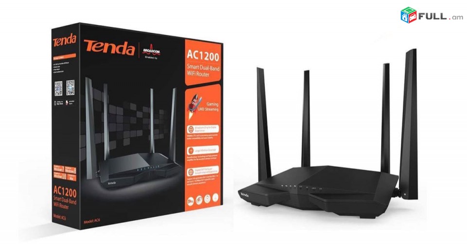 HI Electronics WiFi Router Tenda AC1200 Dual Band WiFi Router
