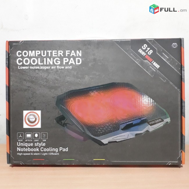 Hi Electronics; cooling pad s18 noti vintilyator nor e լուսավորվող