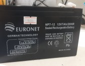 Hi Electronics Батарея UPS, martkoc Euronet 7A 12V, մարտկոց akumlyator