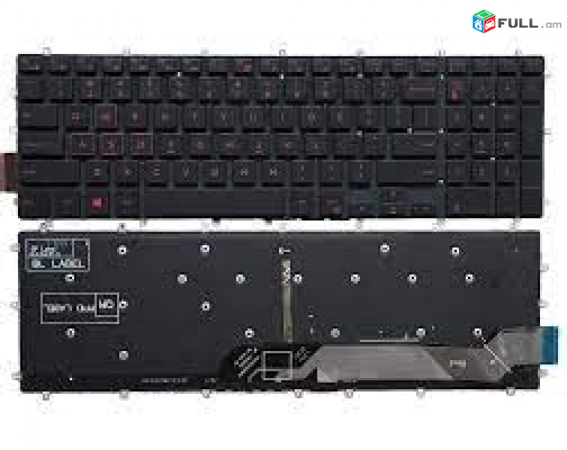 3ամիս երաշխիք +Առաքում Keyboard  DELL 5567 7566 7567    клавиатура 