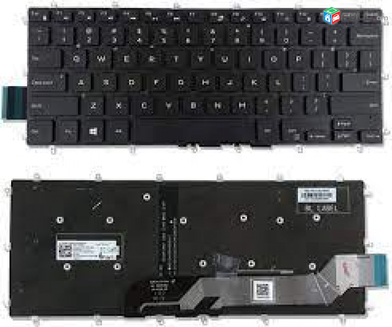 3ամիս երաշխիք +Առաքում Keyboard  DELL Inspiron 13 5368 5378 5578 7368 7378   клавиатура