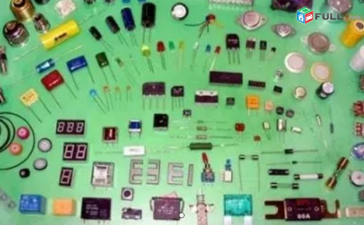 Radio detalner mikrosxema diod tranzistor stabilitron ferit diamdrutyun dip chip