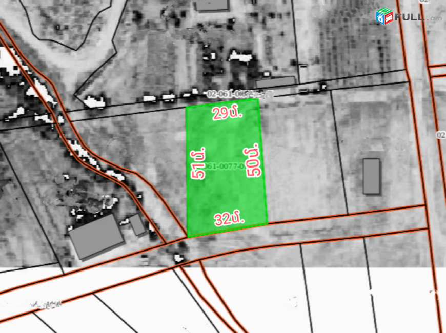 Տնամերձ հողատարածք Կոշում 1507 ք/մ. SKH419