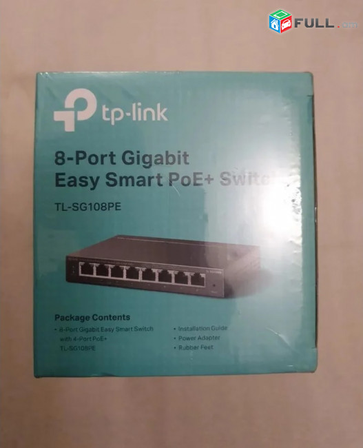 TP Link TL-SG108PE 8-port Gigabit PoE + Swith w/ 4-port PoE 1000/100/10Mb/s 4port Poe 64W Ver: 5.6 Vietnam