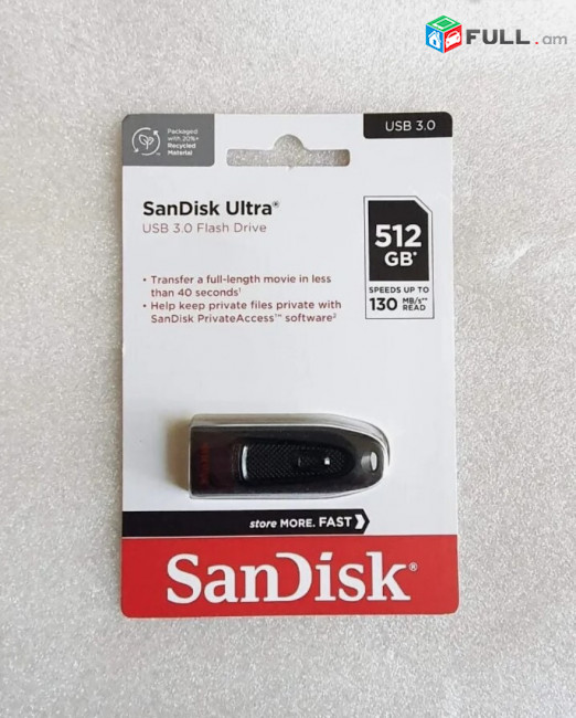 512gb usb flesh SanDisk Ultra 512GB SDCZ48-512G-AW46 USB 3.0 130MB/s флешка Ultra Flash Drive ORIGINAL 100%