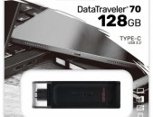 USB Flesh TYPE-C Kingston / USB-накопитель DataTraveler 70, 128 ГБ (DT70/128GB) nor e pak tupum