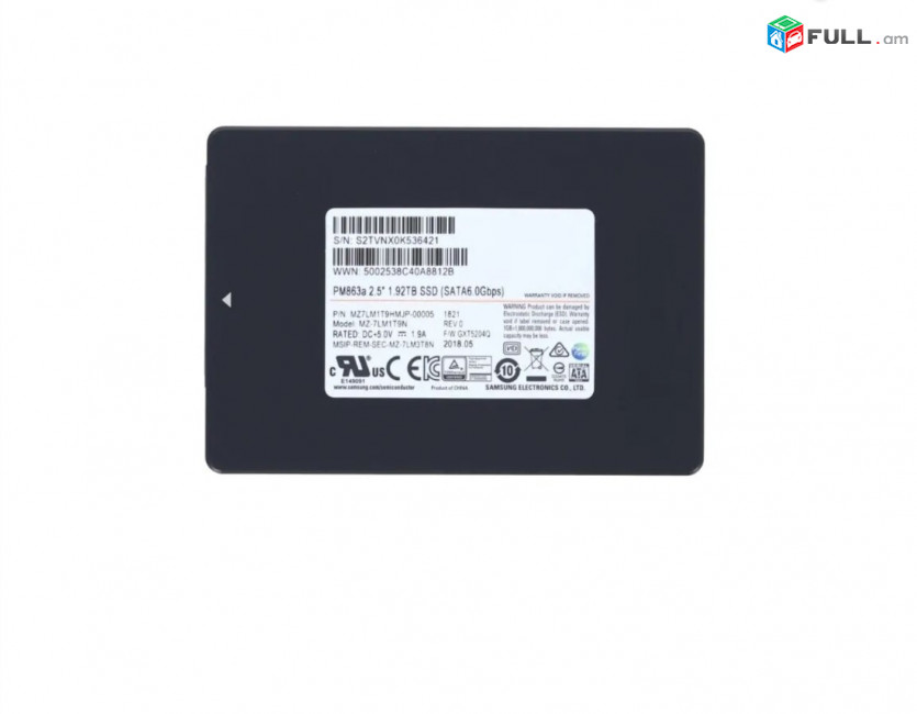 SSD Samsung PM863a 1.92TB VNAND Internal SATA 6Gbps 2.5inch MZ7LM1T9HMJP-05 Enterprise Servers SSD Originall
