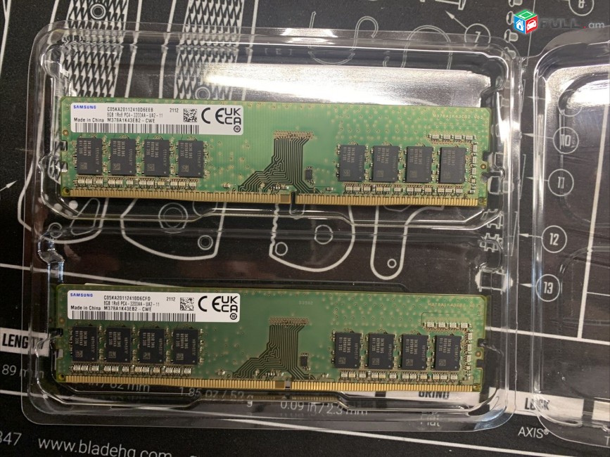 RAM 16Gb ddr4 2400 MHZ Samsung Original 8GB * 2 hat Samsung 16GB Total RAM (2 8GB ddr4 2400)