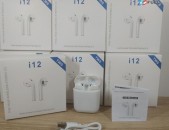 AirPods i12, bluetooth անլար ականջակալներ, նոր բարձր որակի (наушники беспроводные)