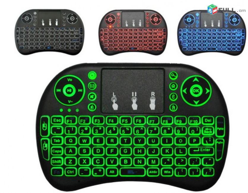 2.4G Wireless Backlight i8 mini keyboard with Touchpad for Android TV Box