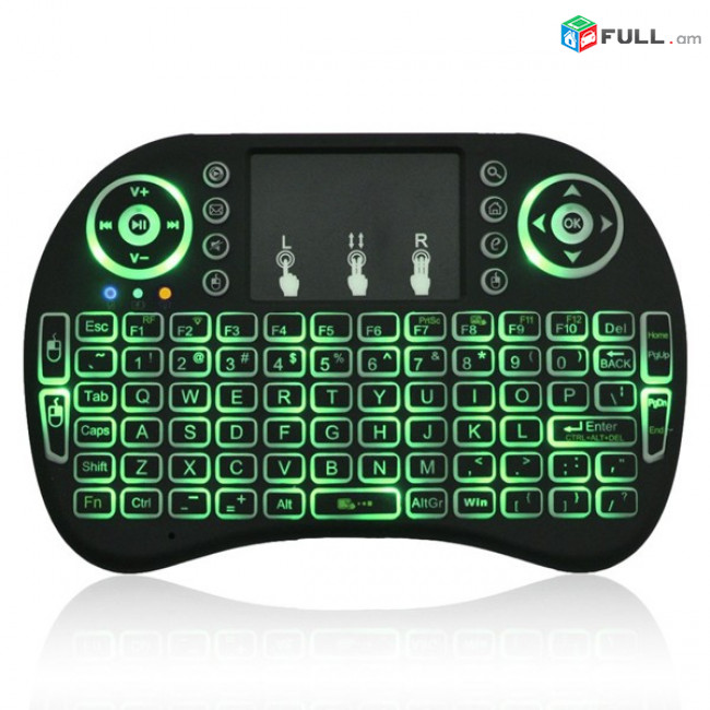 2.4G Wireless Backlight i8 mini keyboard with Touchpad for Android TV Box