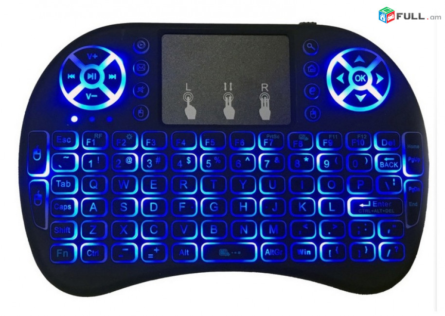 2.4G Wireless Backlight i8 mini keyboard with Touchpad for Android TV Box