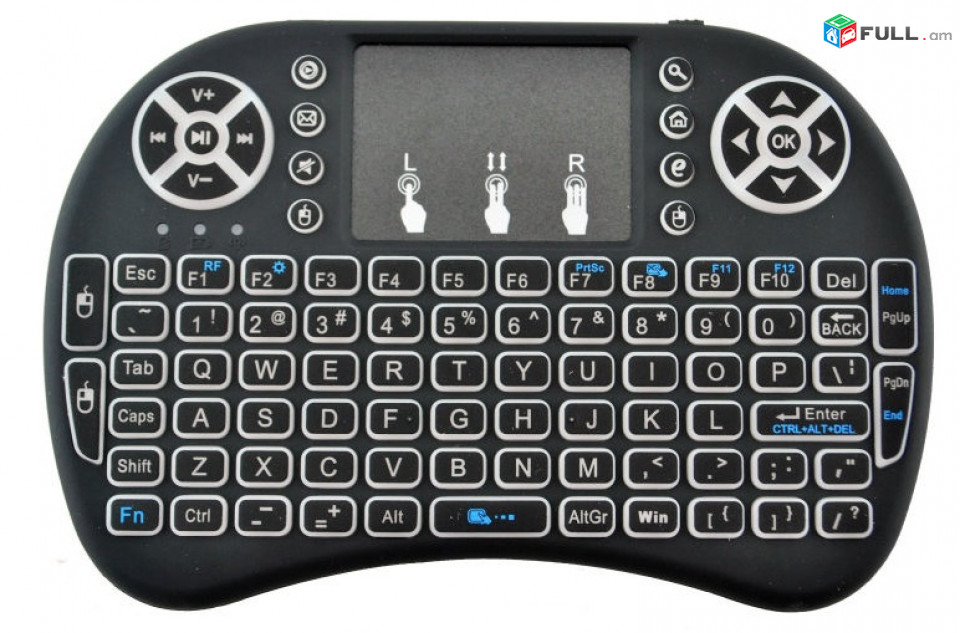 2.4G Wireless Backlight i8 mini keyboard with Touchpad for Android TV Box