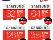 Samsung EVO + 64, 128 GB micro SD