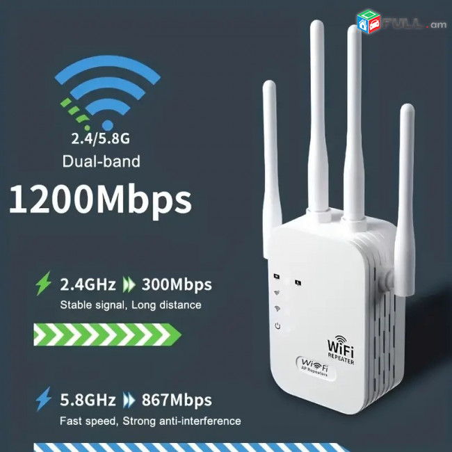 1200 Мбит Беспроводной WI-FI Маршрутизатор Ретранслятор Антенн Wi-Fi