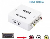 Mini HD Video Converter Box HDMI to AV RCA / CVSB