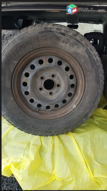 Nissan X-Trail անիվ, համասեզոնային անվադող Bridgestone, 215/70 R15