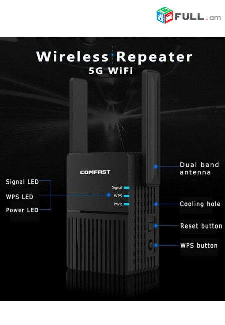COMFAST 1200 Мбит Беспроводной WI-FI Маршрутизатор Ретранслятор Wi-Fi