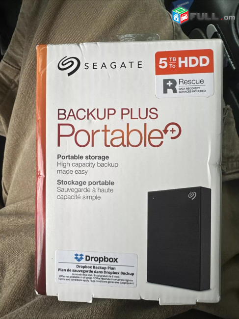 ՆՈՐ Seagate Backup Plus 5TB, External, 5400 RPM, 2.5in. (STHP5000400) Hard Drive