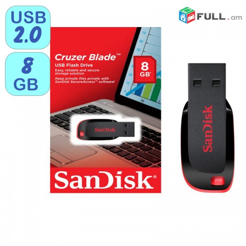 Sandisk cruzer blade 8gb nor pak tupov
