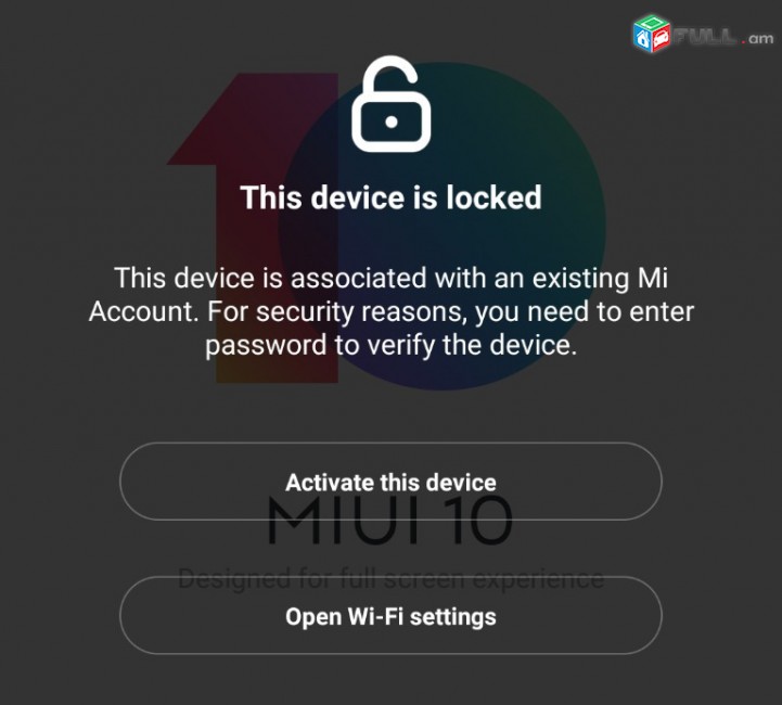 Mi Account Unlock / Mi Account Հերացնում