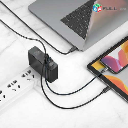 Baseus 120W GaN SiC USB C Charger Quick Charge 4.0 3.0 QC Type C PD Fast USB Charger For Macbook Pro iPad iPhone Samsung Xiaomi
