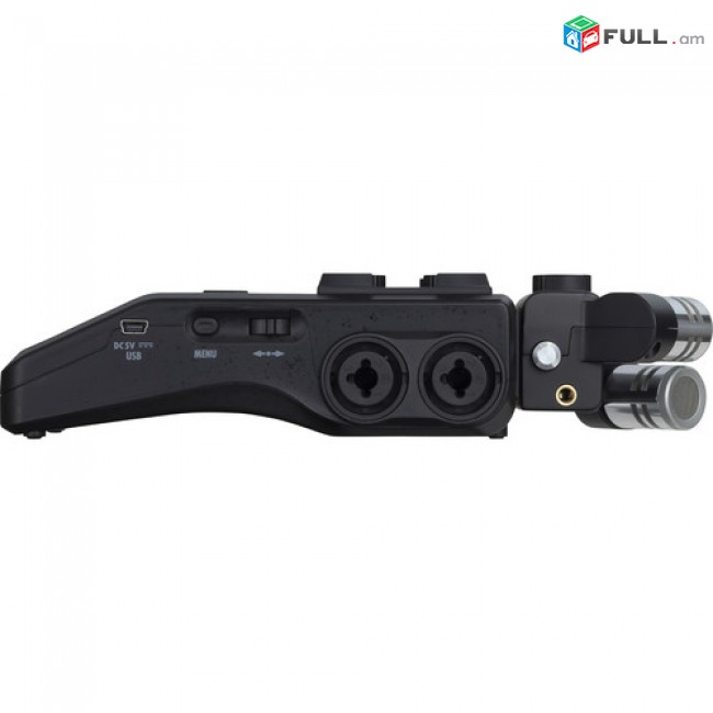 Zoom H6 All Black 6-Input / 6-Track Portable Handy Recorder with Single Mic Capsule (Black)