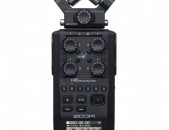 Zoom H6 All Black 6-Input / 6-Track Portable Handy Recorder with Single Mic Capsule (Black)