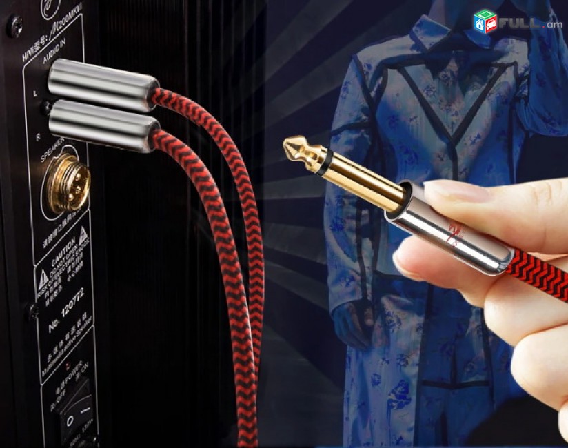 Hifi Audio Cable Mini Jack 3.5mm to 2*6.35mm for PC Headphone Mixing Console 3.5 to Dual 1/4" Inch TS Jack Cable