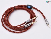 Hifi Audio Cable Mini Jack 3.5mm to 2*6.35mm for PC Headphone Mixing Console 3.5 to Dual 1/4" Inch TS Jack Cable