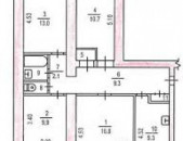 4-комн. квартира на ул. Гюлбенкяна, 105 кв.м., 8/14 этаж, 2 ванные, несколько балконов