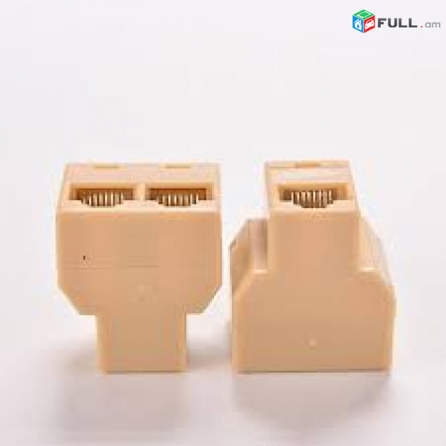 LAN splitter 1 port to 2 port RJ45 LAN Network Ethernet Splitter Connector