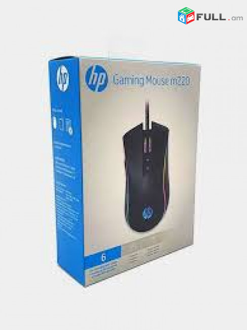Full size mouse Origanial HP M220 Wired Optical Gaming Mouse 6 DPI Modes Up To 4800 նոր
