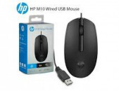 USB Mouse HP M10 Wired with 3 Buttons High Definition 1000DPI Optical Tracking and Ambidextrous Design