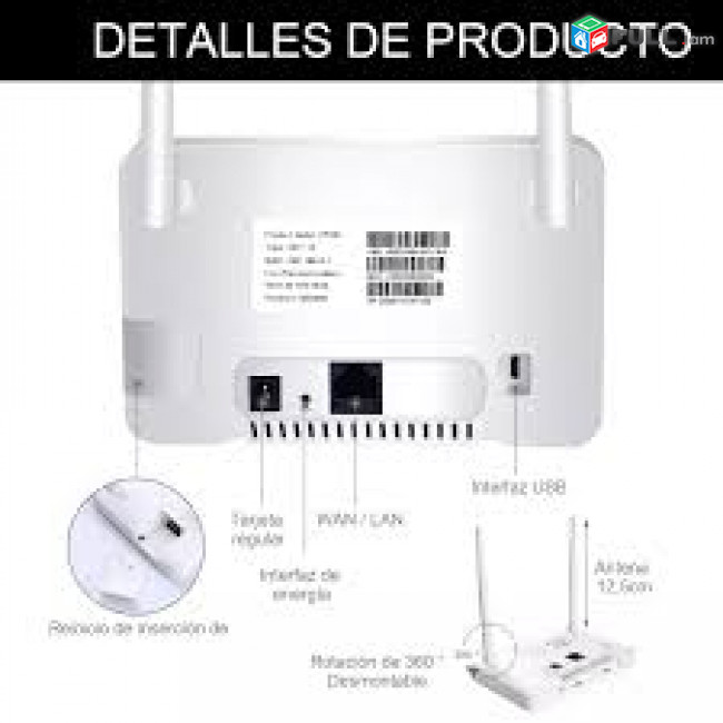 SIM CARD wifi 4G Modem LTE ROUTER 2 antenna Repeater, WISP Նոր, երաշխիքով