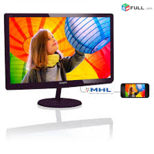 27" monitor PHILIPS 277E6LDAD fhd /VGA/MHL-HDMI/ DVI/1мс/170 (H) /160 (V) /6W speaker նոր, երաշխիքով